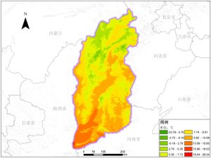 山西省多年平均气温空间分布数据服务,中科超图地理云平台