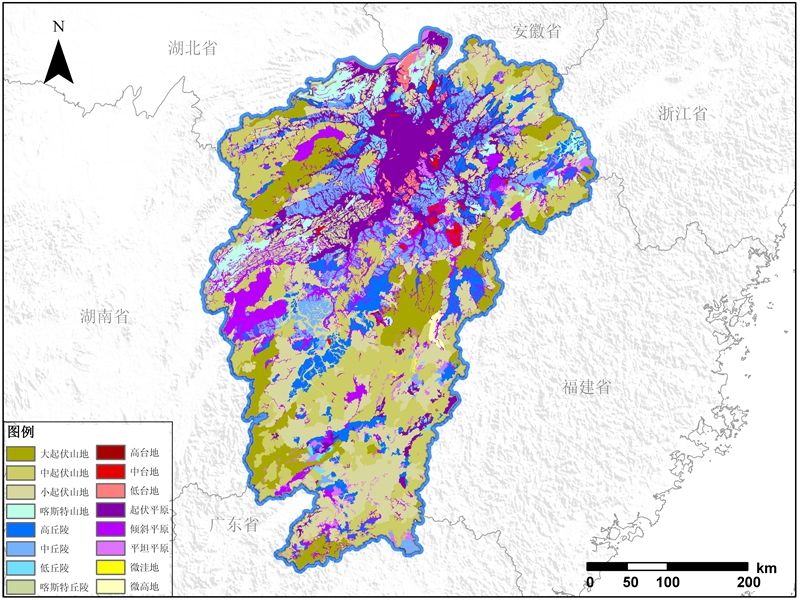 江西省地貌数据服务