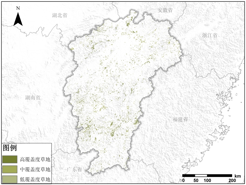 江西省草地资源空间分布数据服务