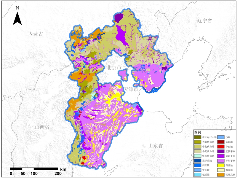 河北省地貌数据服务