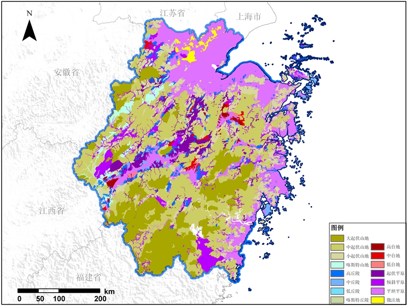 浙江省地貌数据服务