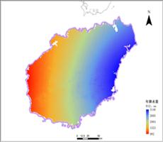 海南省年降雨量空间分布数据服务,中科超图地理云平台