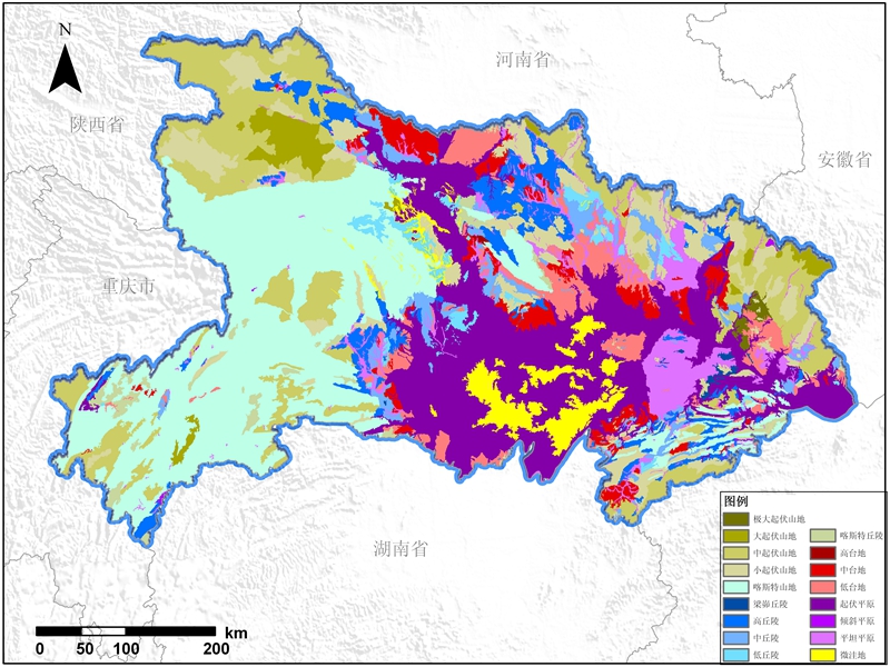 湖北省地貌数据服务