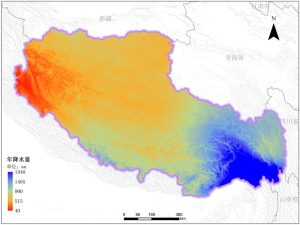 西藏年降雨量空间分布数据服务,中科超图地理云平台