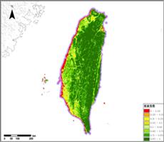 遥感数据反演台湾省植被指数（NDVI）数据服务,中科超图地理云平台