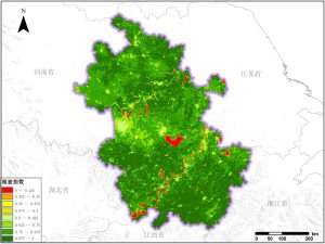 遥感数据反演安徽省植被指数（NDVI）数据服务,中科超图地理云平台