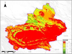 遥感数据反演新疆植被指数（NDVI）数据服务,中科超图地理云平台