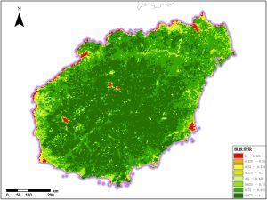 遥感数据反演海南省植被指数（NDVI）数据服务,中科超图地理云平台