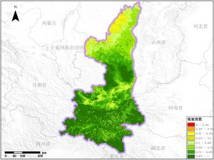 遥感数据反演陕西省植被指数（NDVI）数据服务,中科超图地理云平台