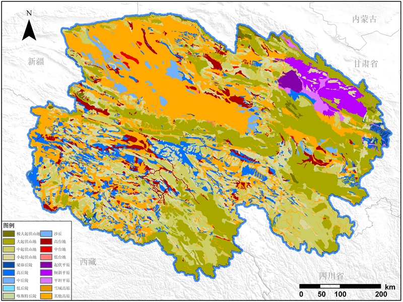 青海省地貌数据服务
