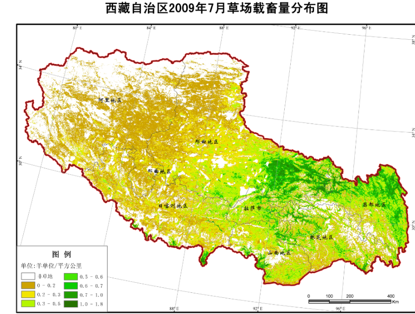 全国省-市-县级载畜量数据及其空间分布信息服务