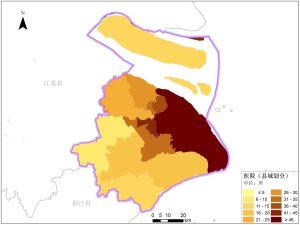 上海市县级医院分布数据服务,中科超图地理云平台