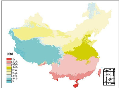 全国温度带分区数据服务
