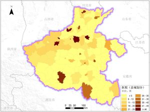 河南省县级医院分布数据服务,中科超图地理云平台